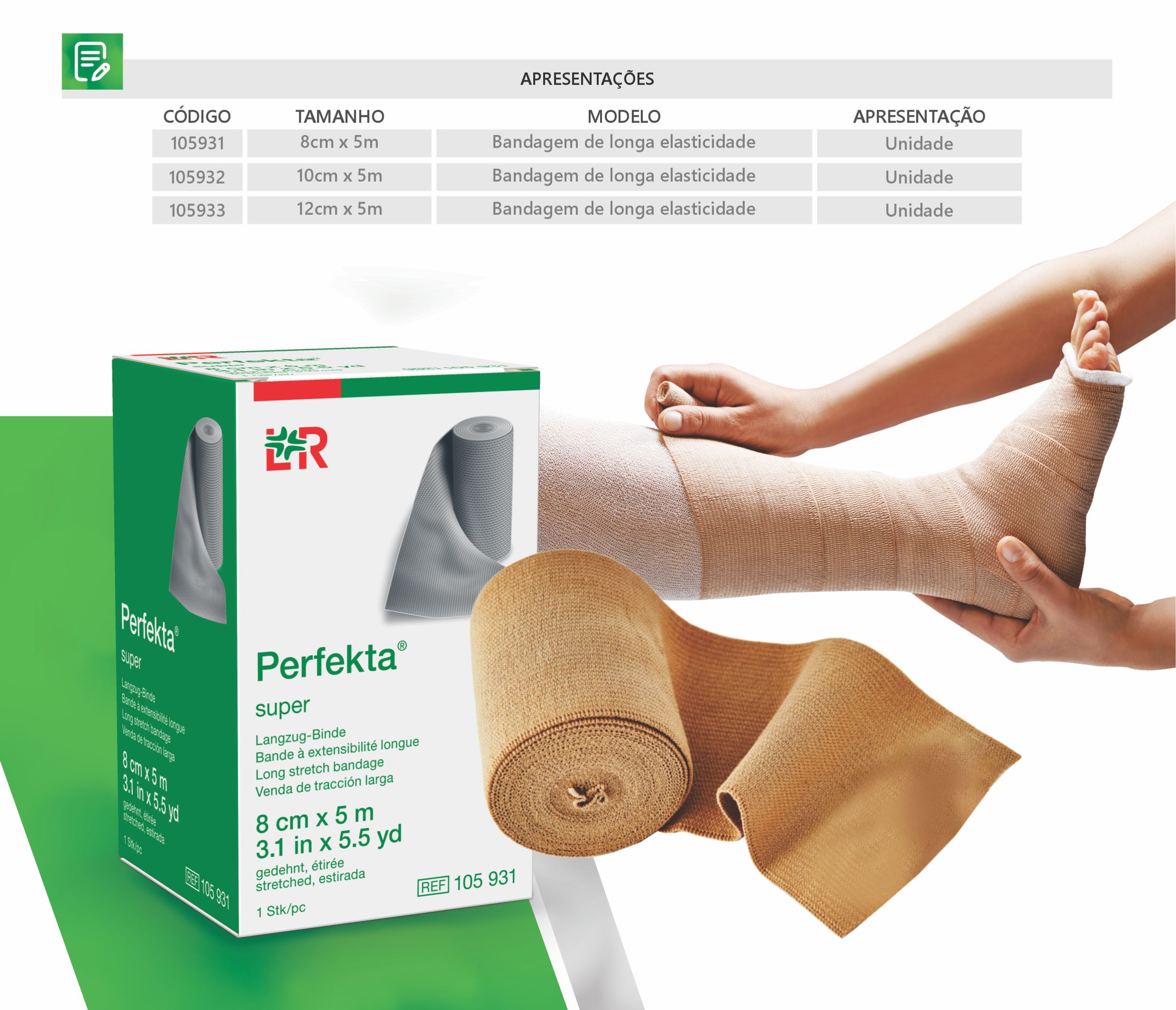 Medidas para Perfekta® Super